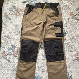 NWT Men's Tan and Black Work Pants